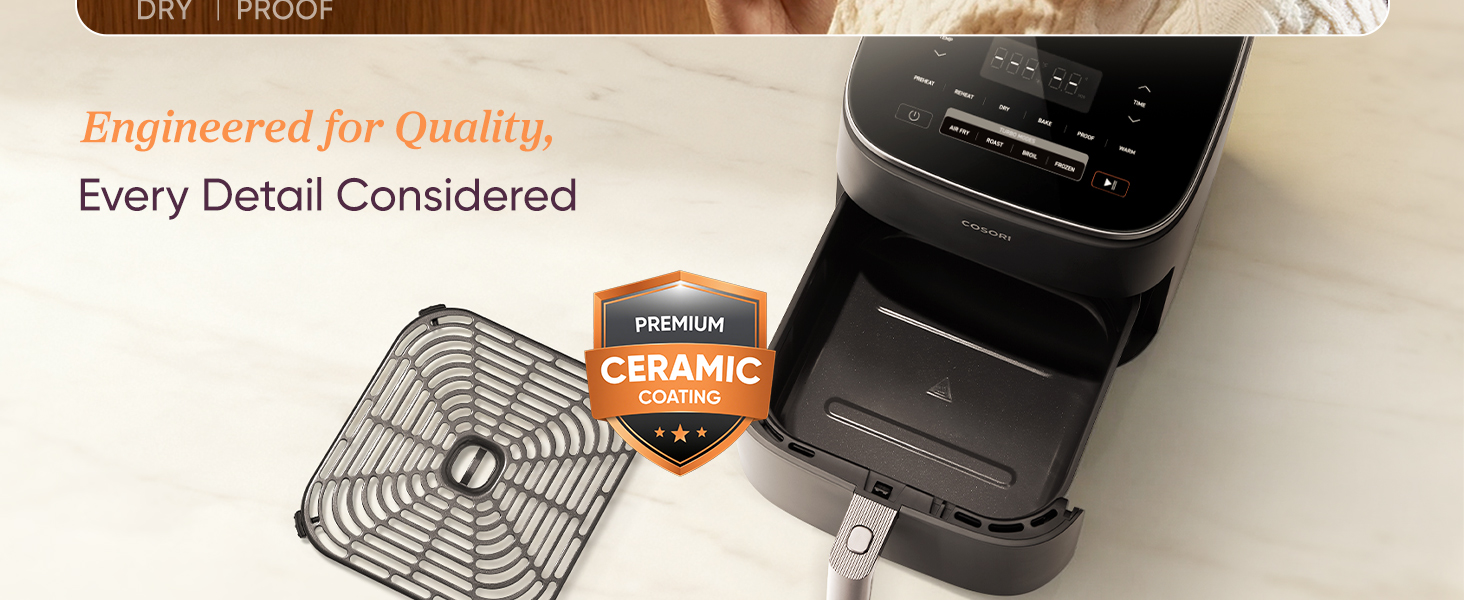 Friteuză cu aer cald Cosori 6 L – imagine detaliu 6