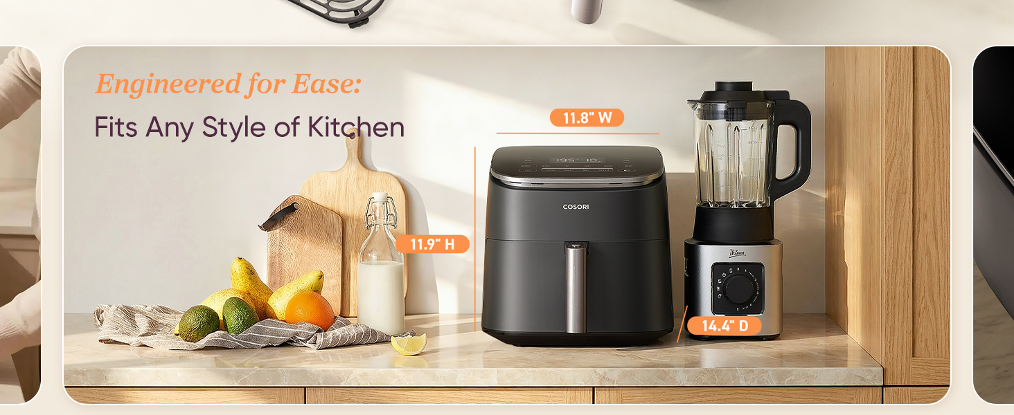 Friteuză cu aer cald Cosori 6 L – imagine detaliu 8