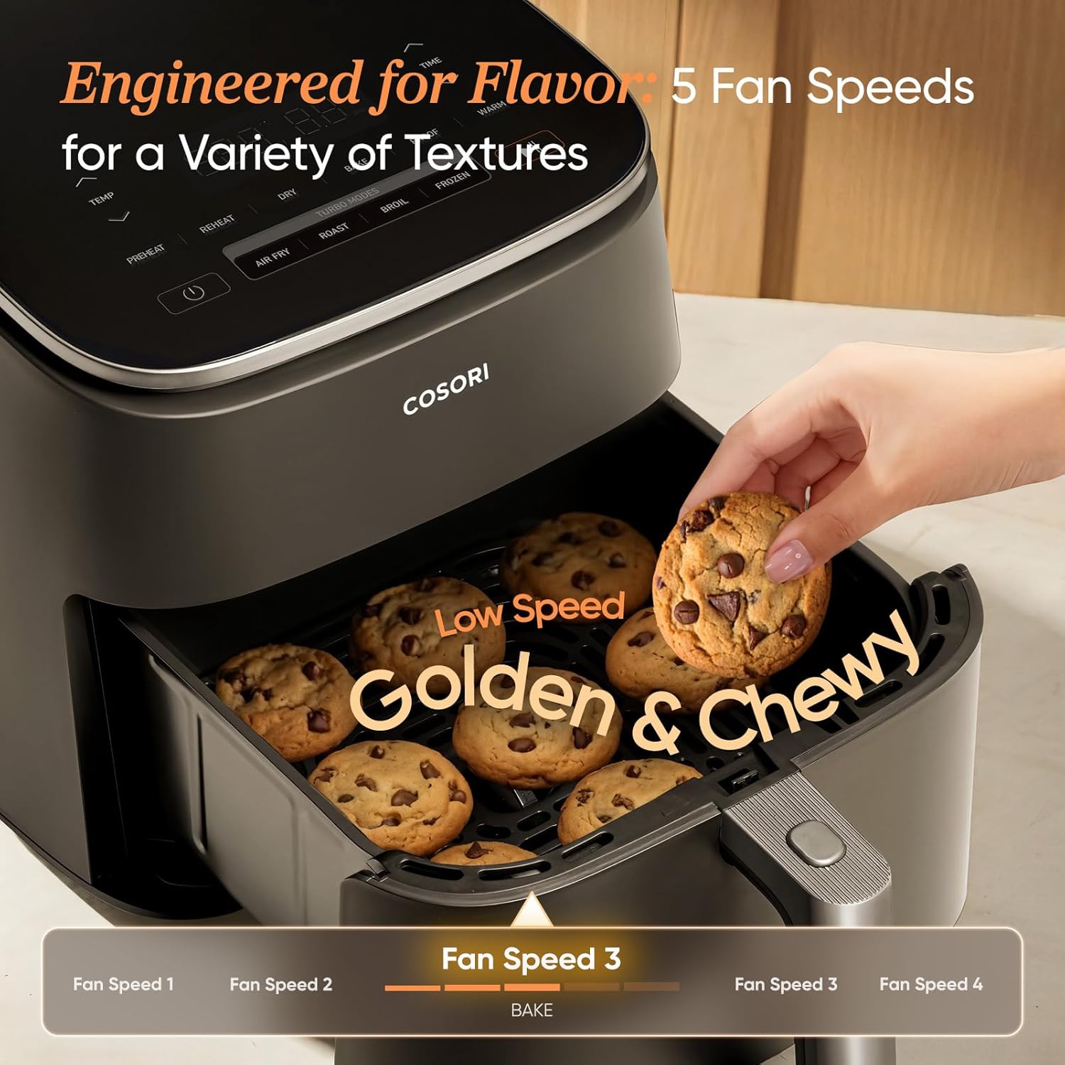 Friteuză cu aer cald Cosori 6 L 9-în-1, imagine 5